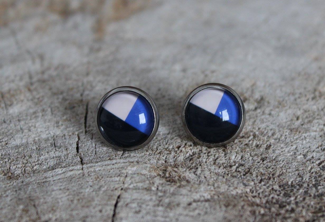 Petites merveilles geo bleu noir (bo-1199)