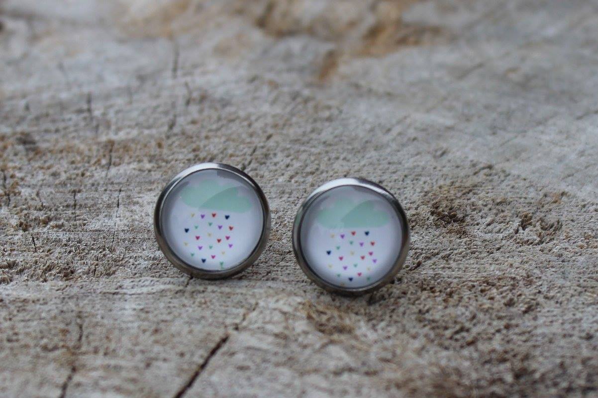 Petites merveilles nuage pluie de coeur (bo-1282)