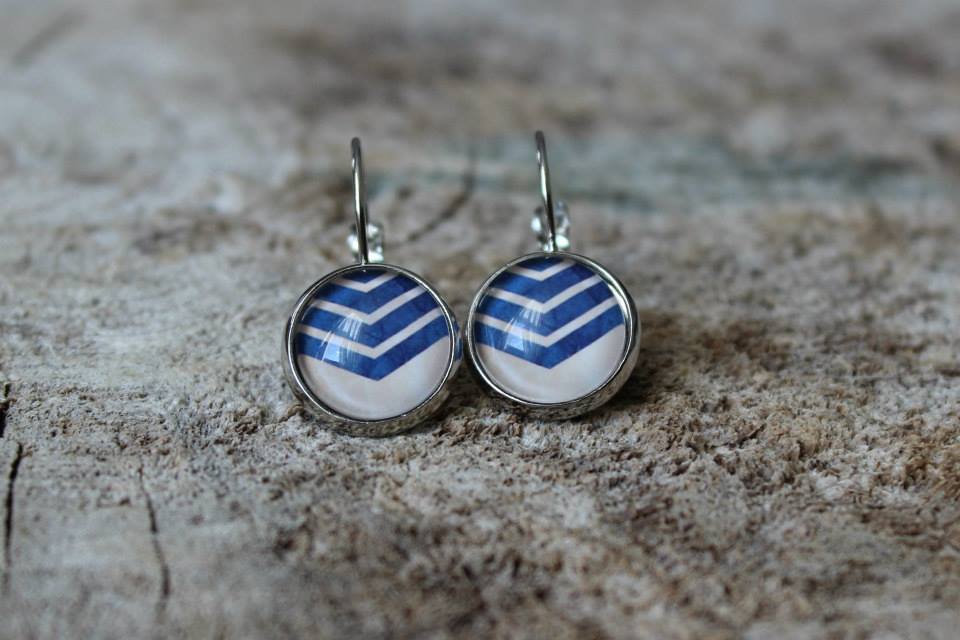 Petites merveilles chevron bleu (BO-963)