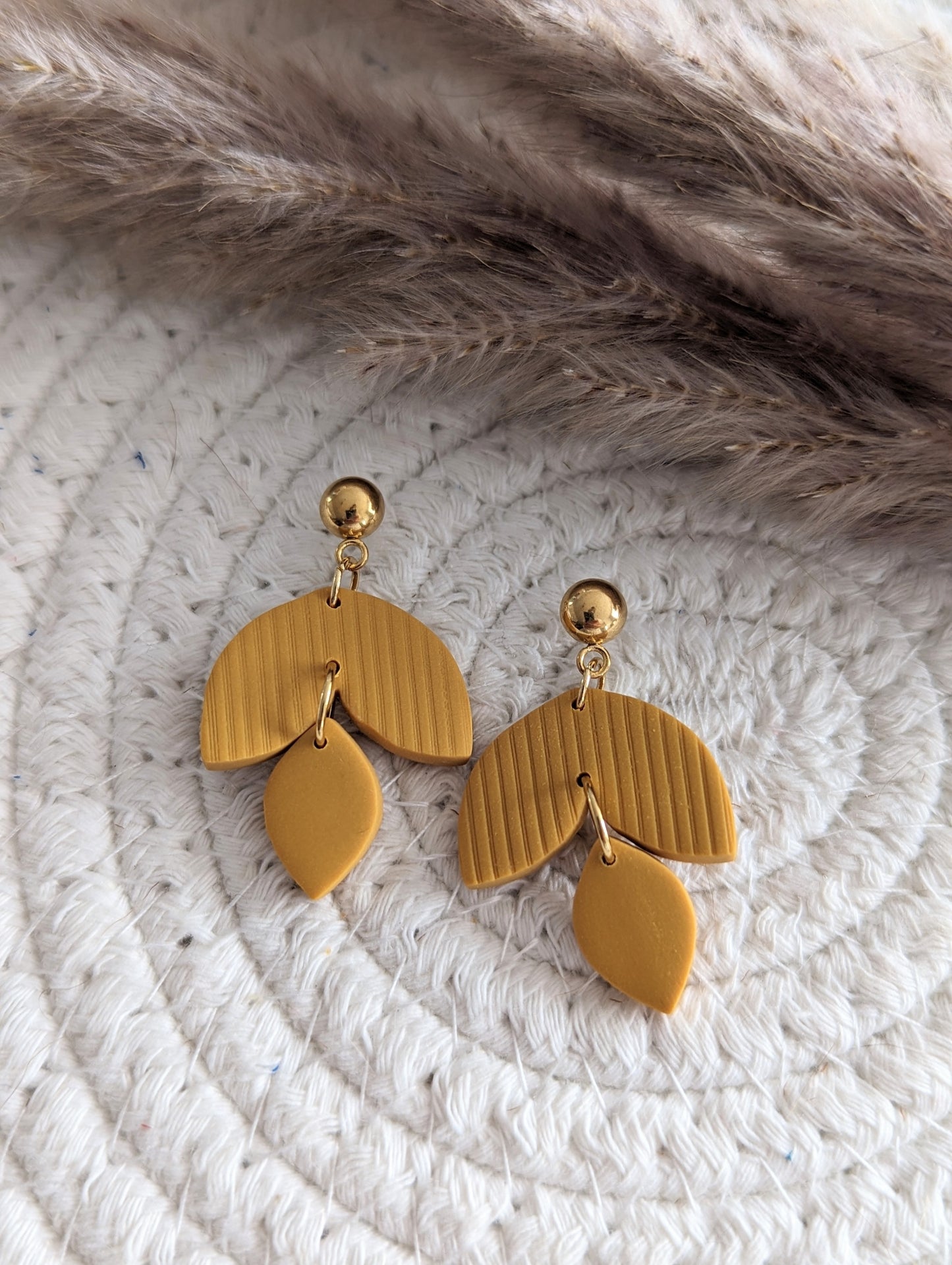 Boucles d'oreilles pendentif en argile polymère (BO-1850)