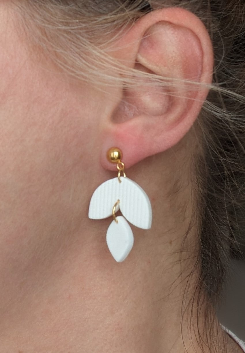 Boucles d'oreilles pendentif en argile polymère (BO-1850)