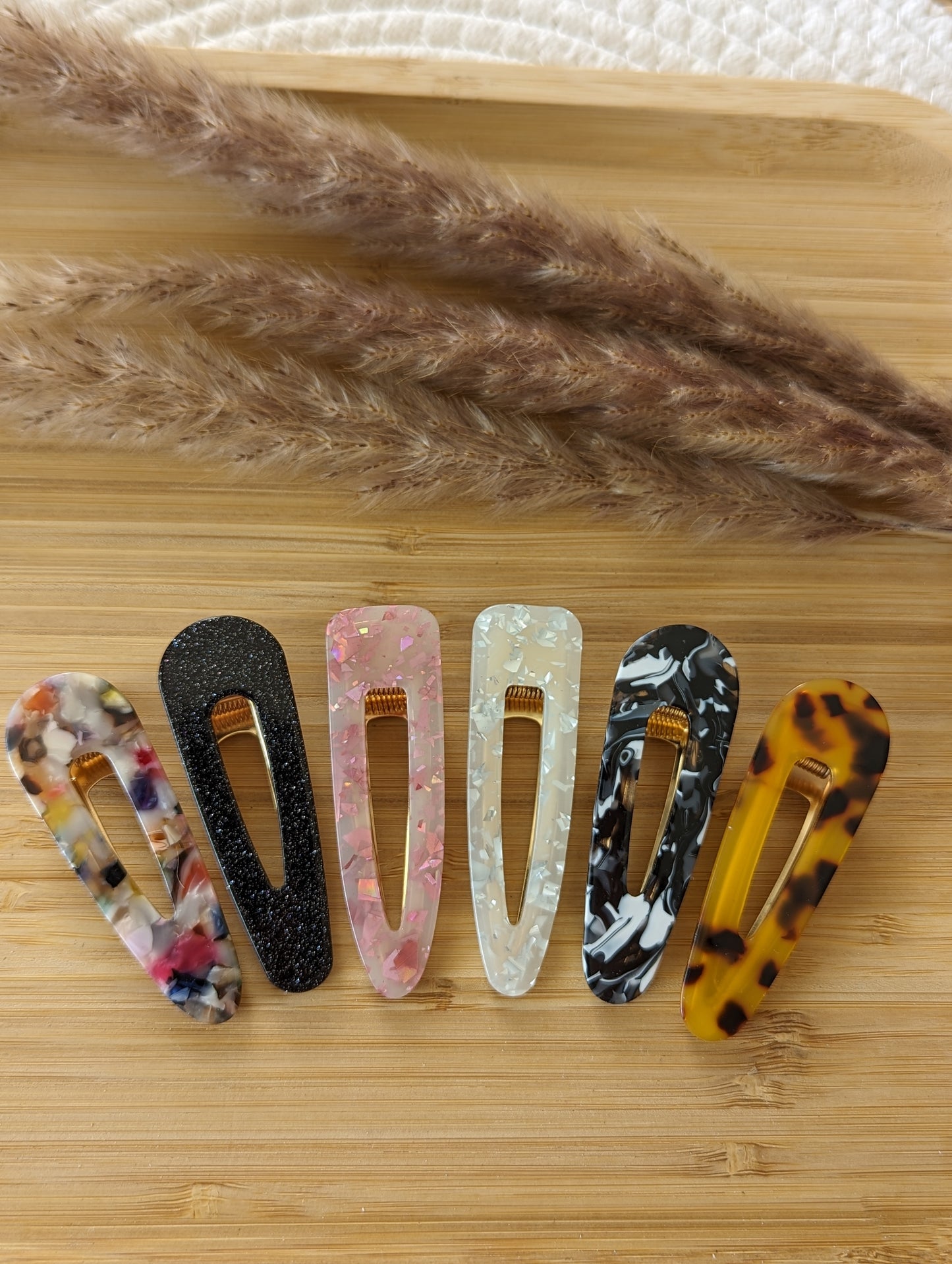 Pinces à cheveux en acetate