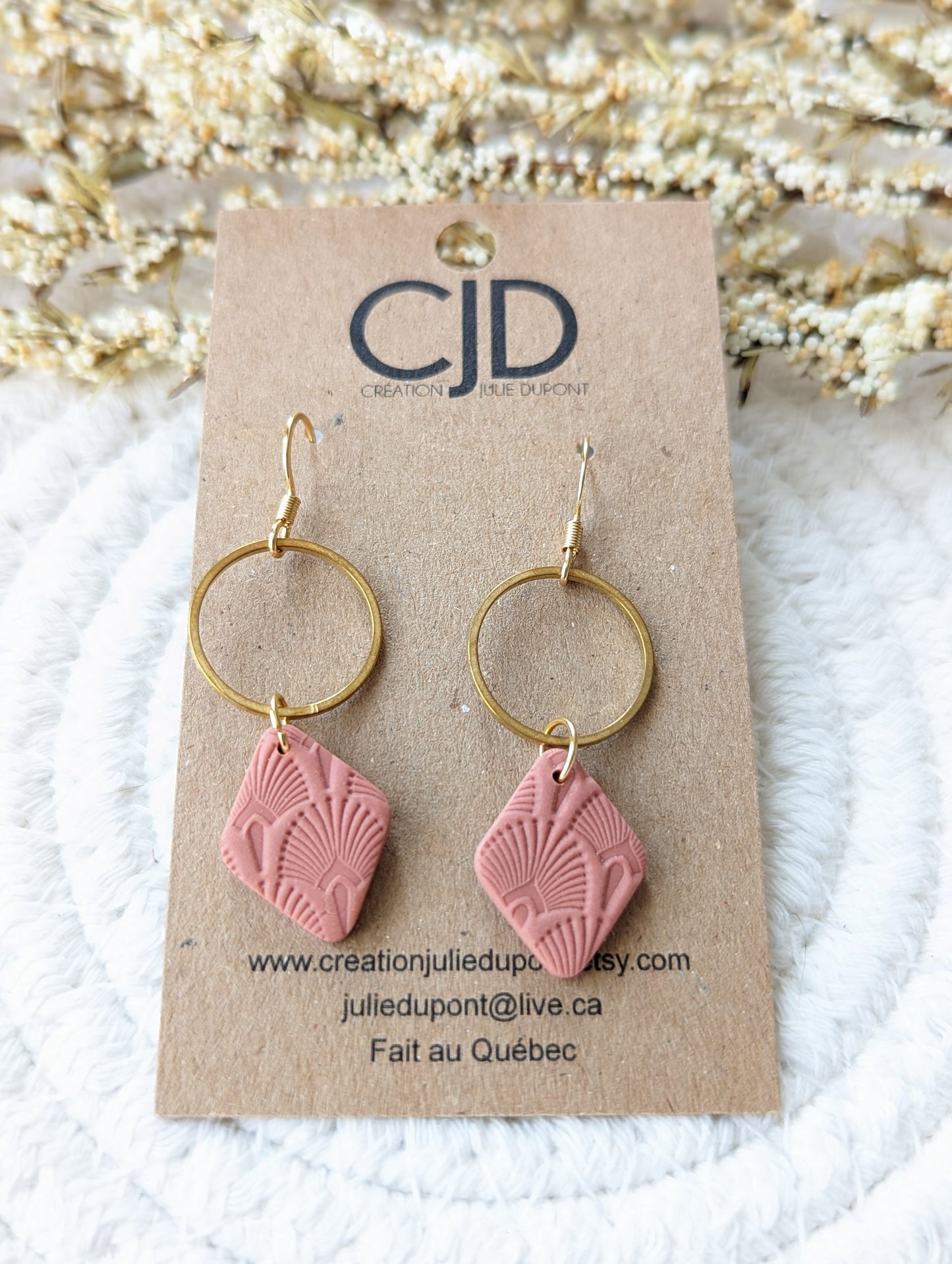 Boucles d'oreilles en argile polymère variées 3 | SOLDE
