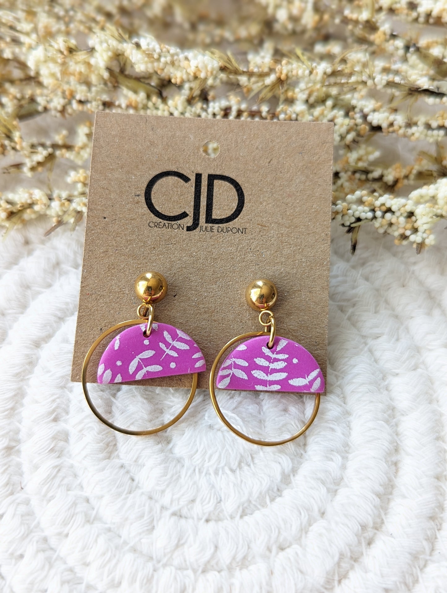 Boucles d'oreilles en argile polymère variées 3 | SOLDE