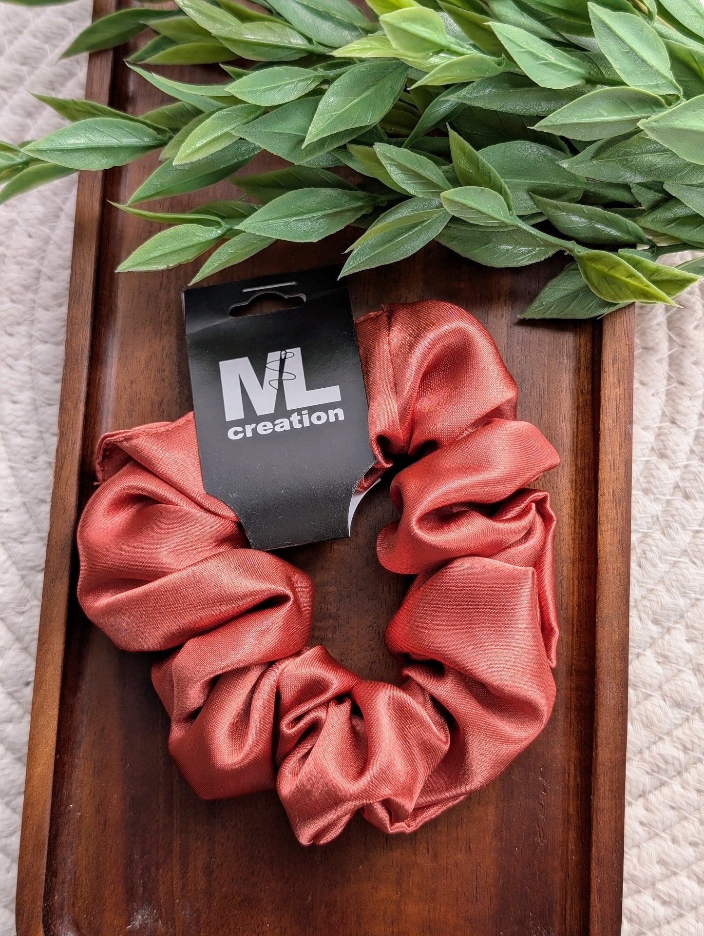 Chouchou satin rouille | Mlcréation