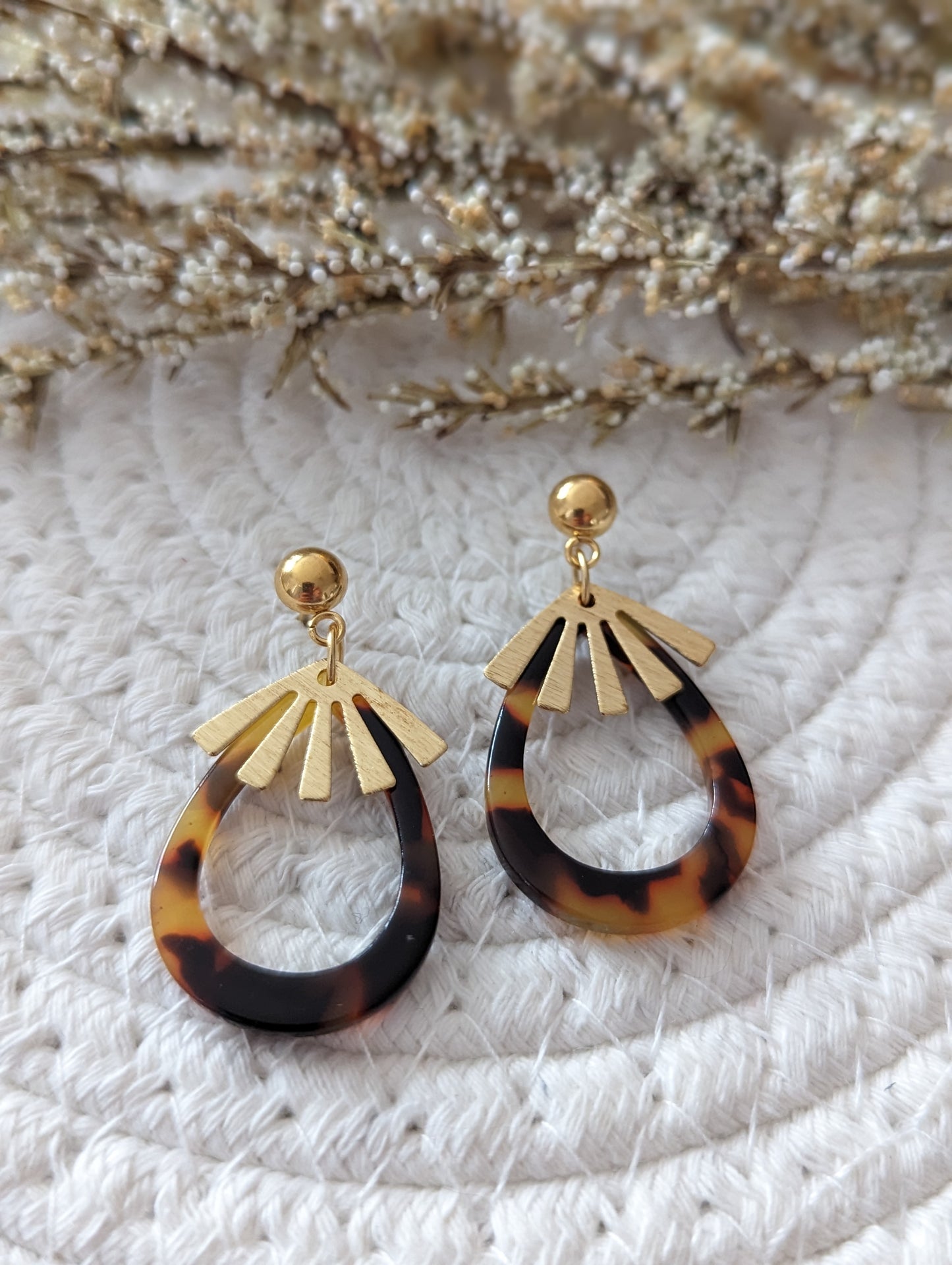 Boucles d'oreilles goutte acetate (BO-1762)