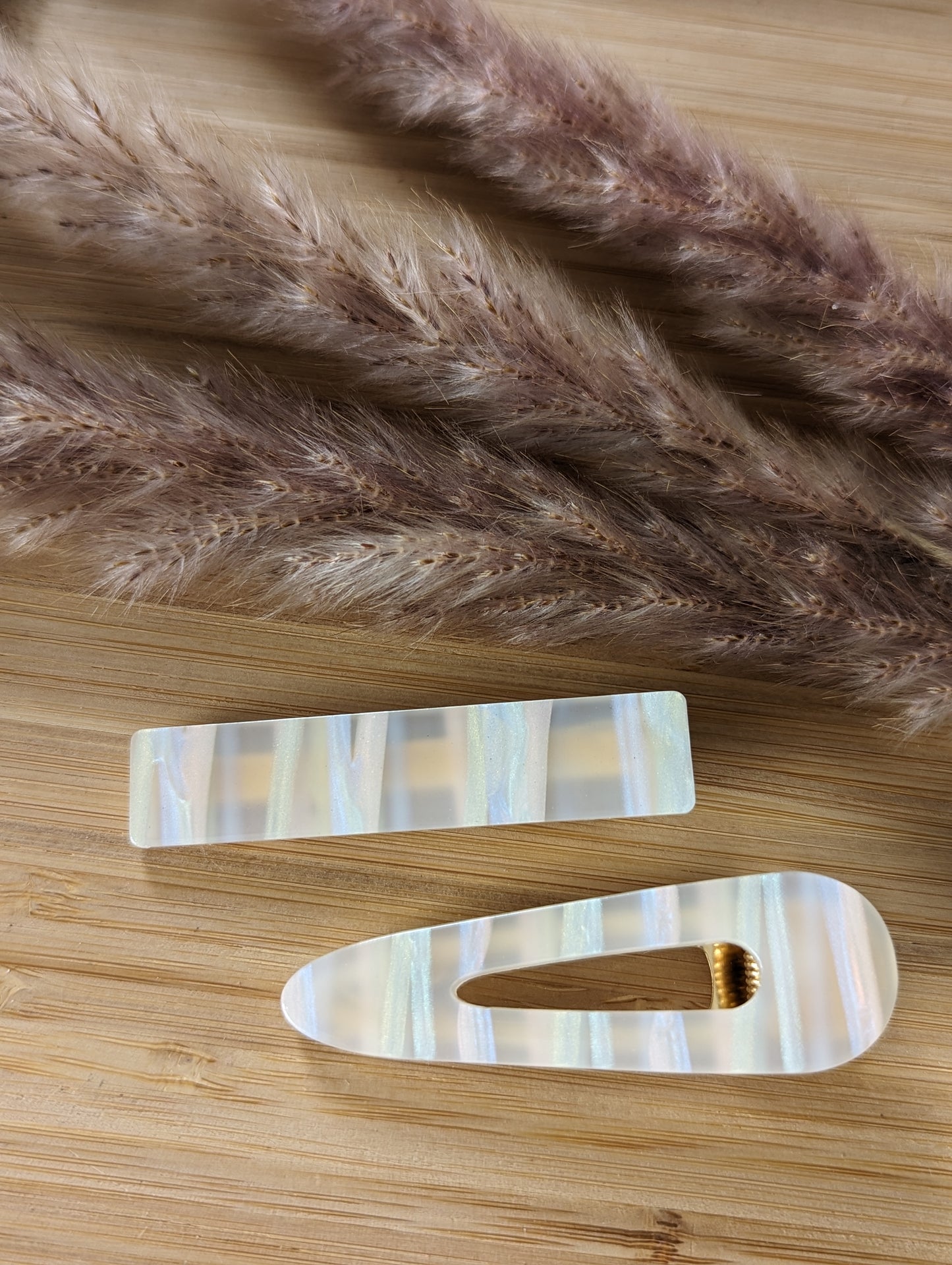 Duo de pinces à cheveux en acetate