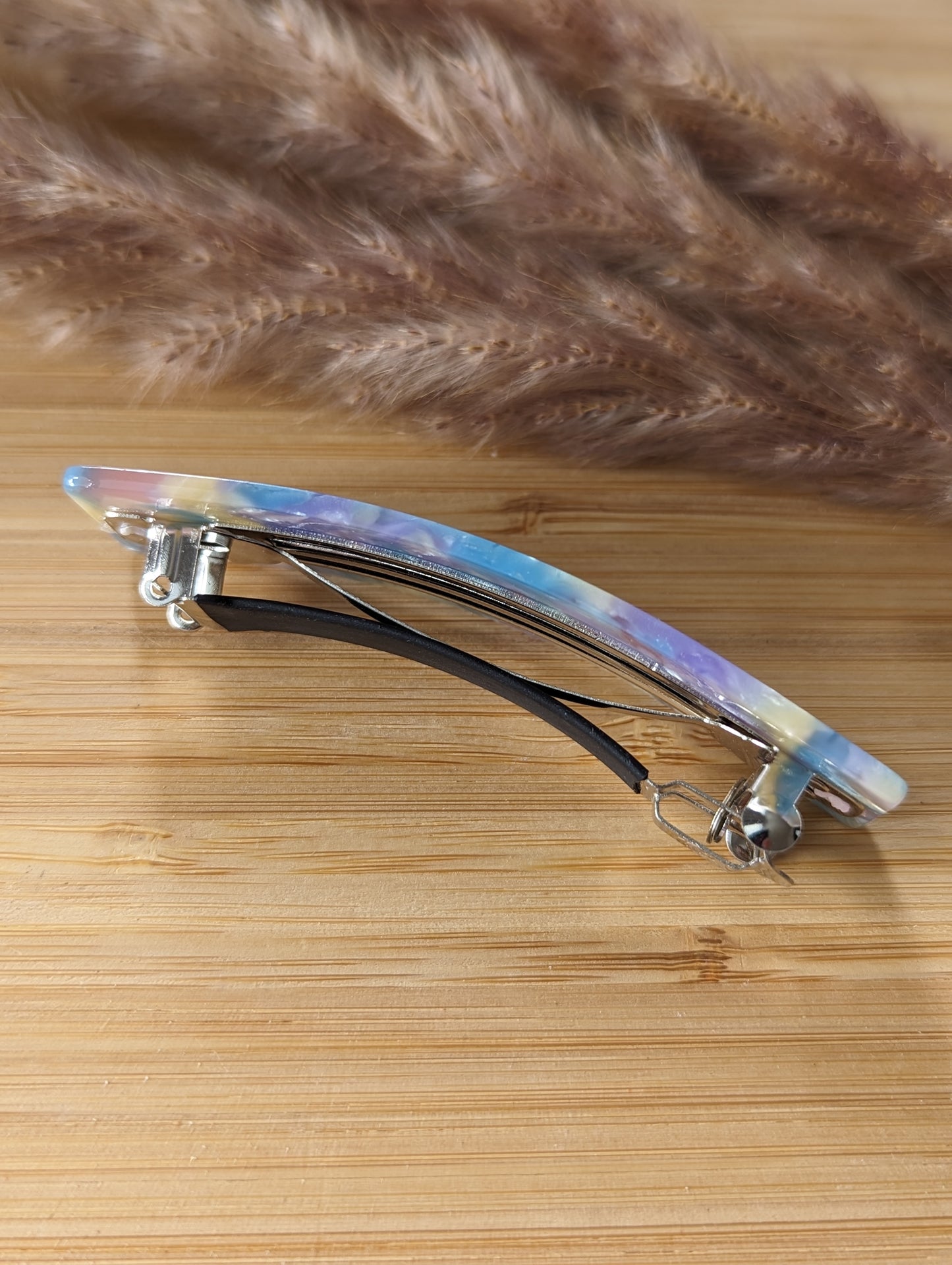Barrette en acetate // acetate hair clip - nacré