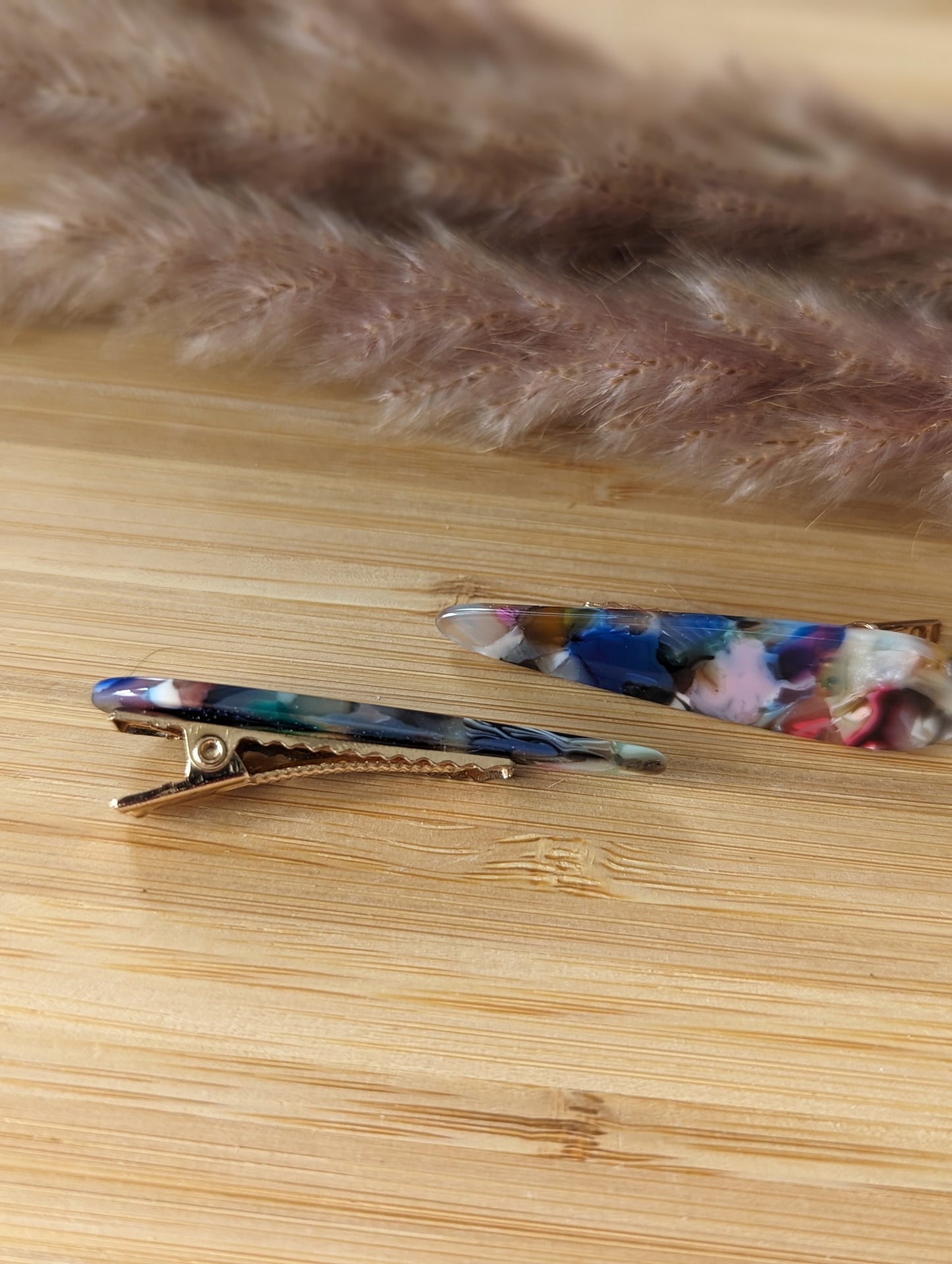 Mini pinces à cheveux en acetate