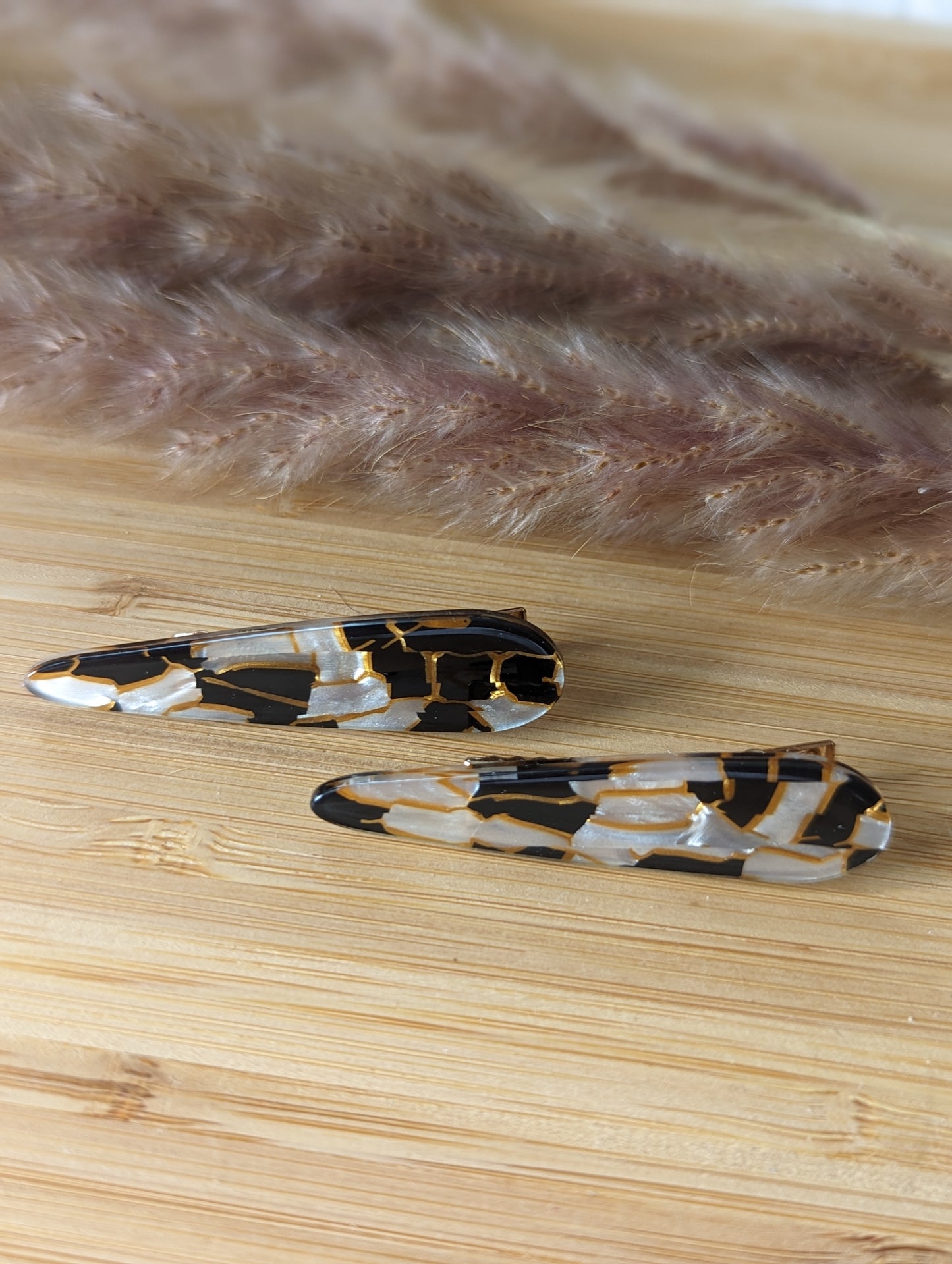 Mini pinces à cheveux en acetate