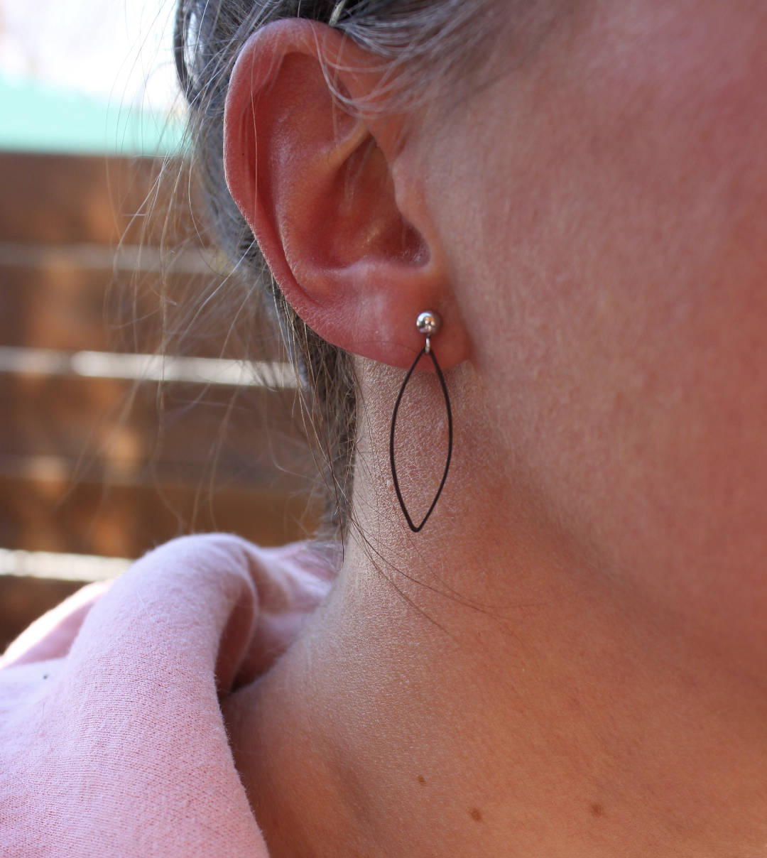 Boucles d'oreilles minimalistes marquise