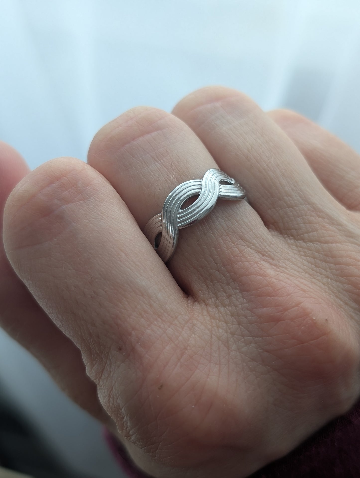 Bague ajustable signe infini