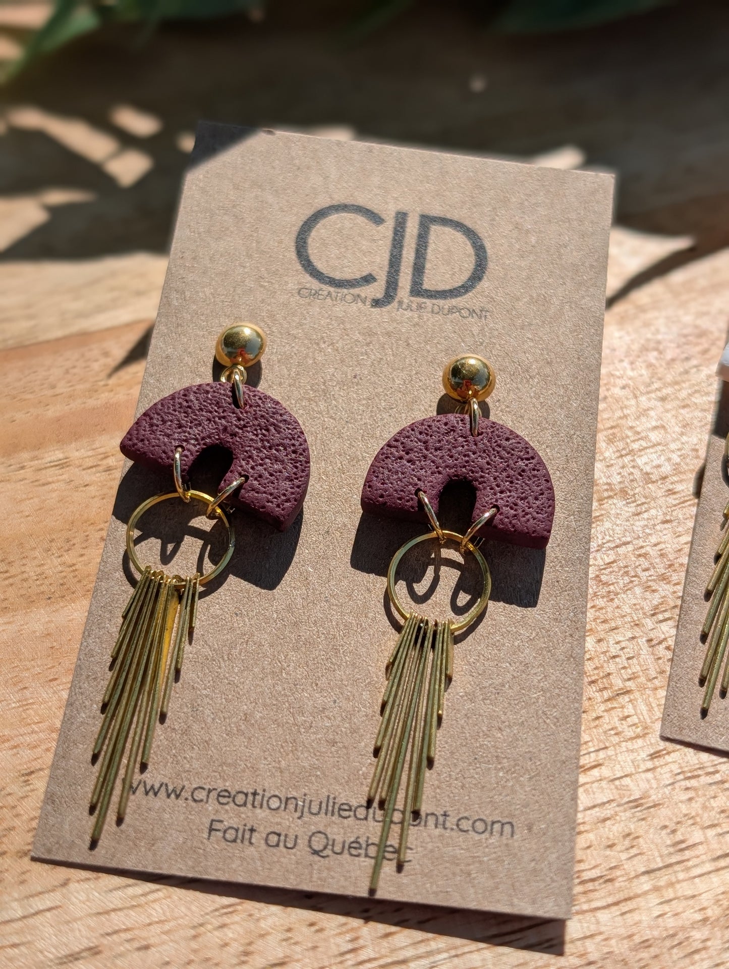 Boucles d'oreilles argile polymère (bo-1747)