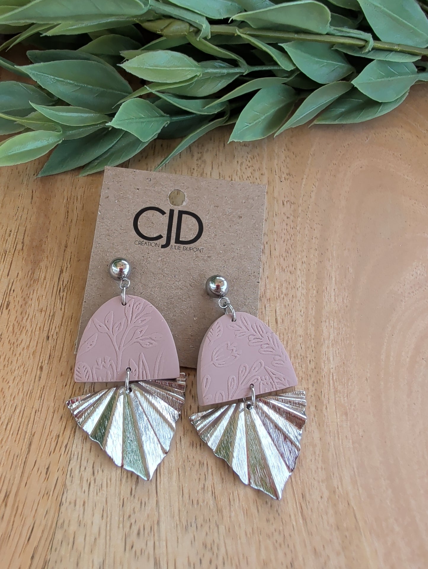 Boucles d'oreilles en argile polymère (bo-1674)