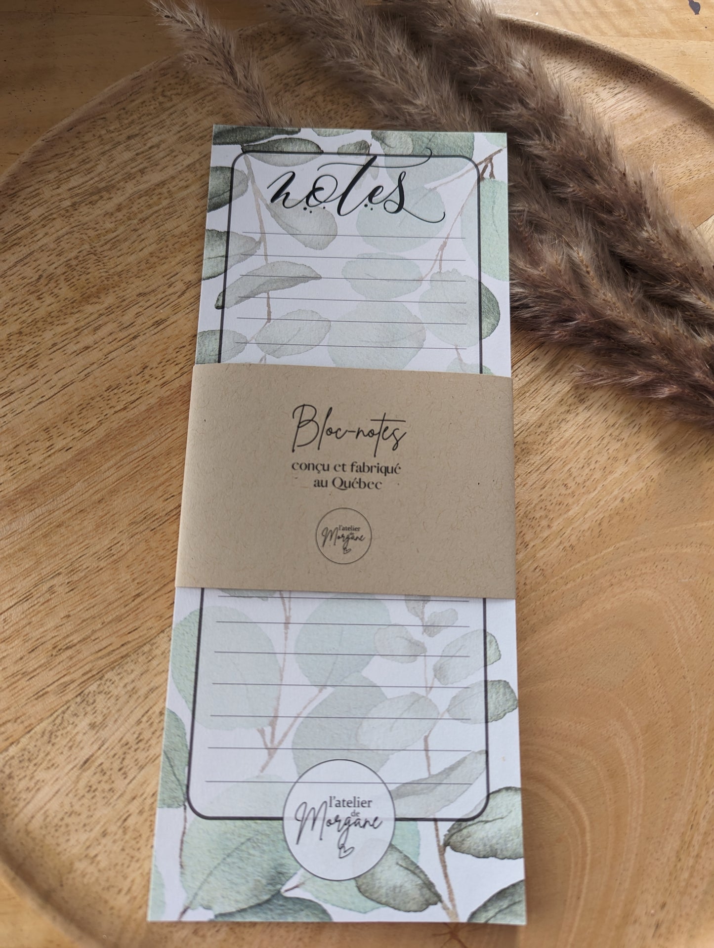 Bloc-Notes Eucalyptus | L'Atelier de Morgane