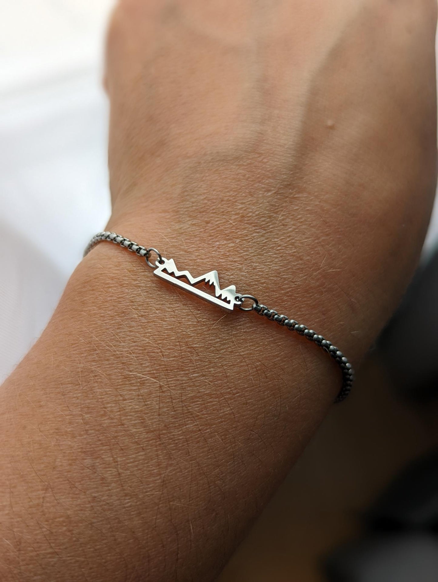 Bracelet inox montagne (Br-83)