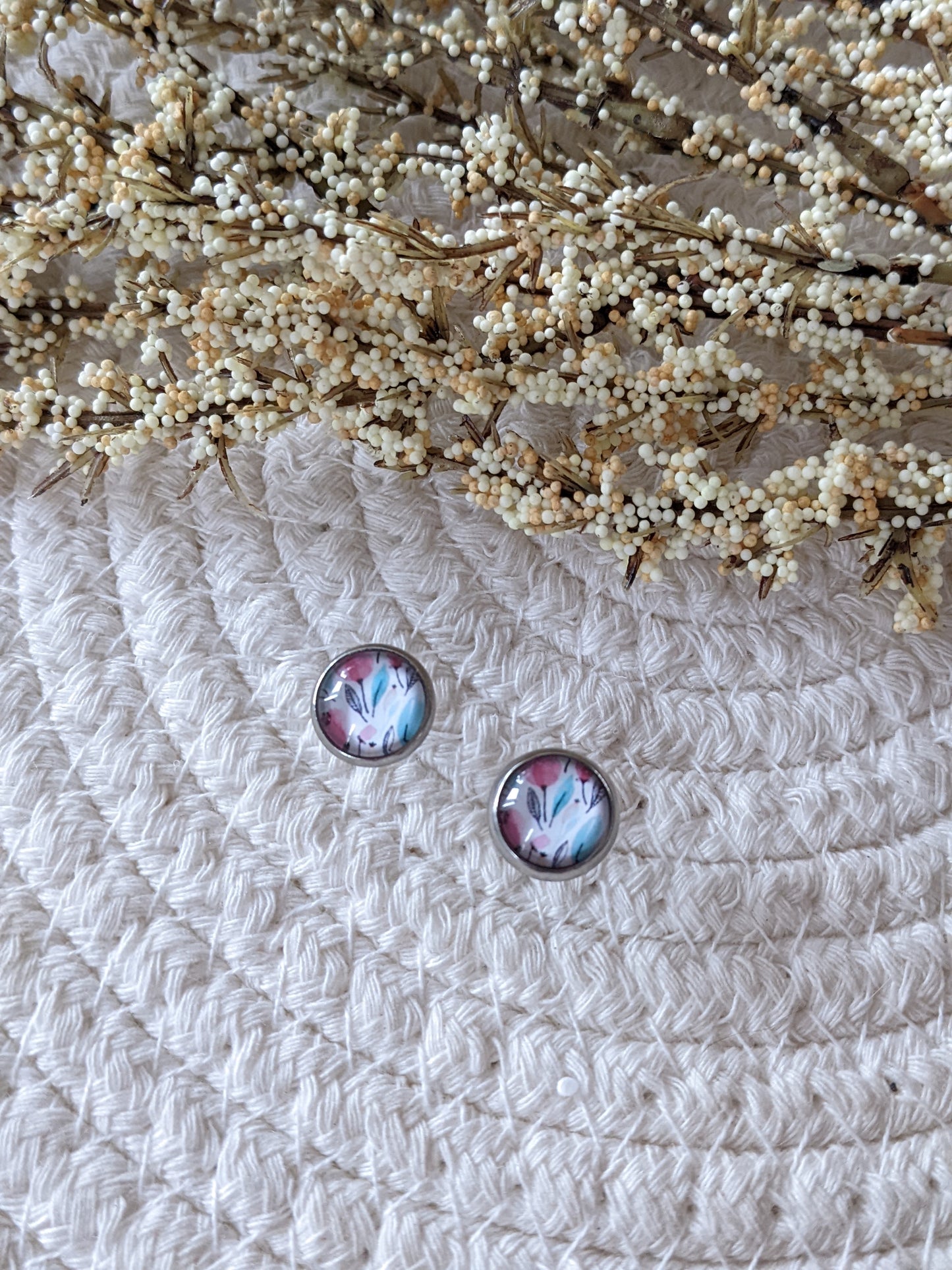 Petites merveilles feuillage rose et turquoise (bo-1691)