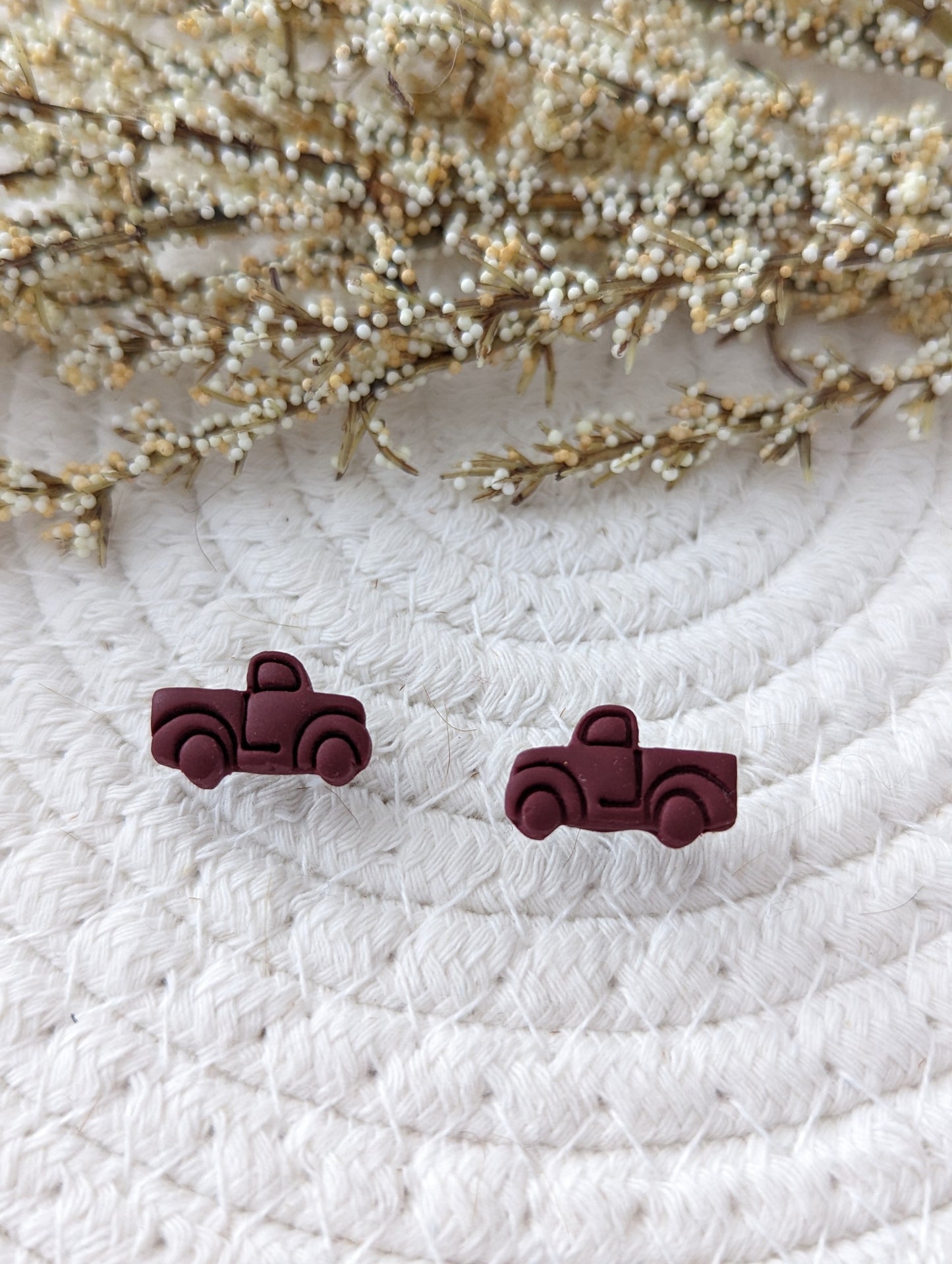 Stud camion noel, camion rouge