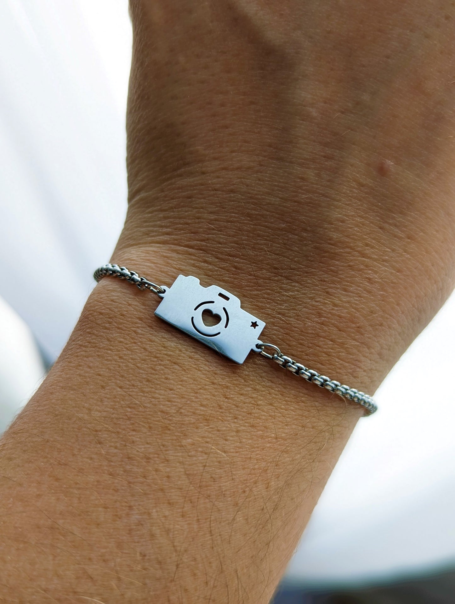 Bracelet inox appareil photo // kodak bracelet (Br-85)