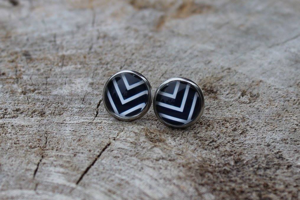 Petites merveilles chevron noir (bo-1281)