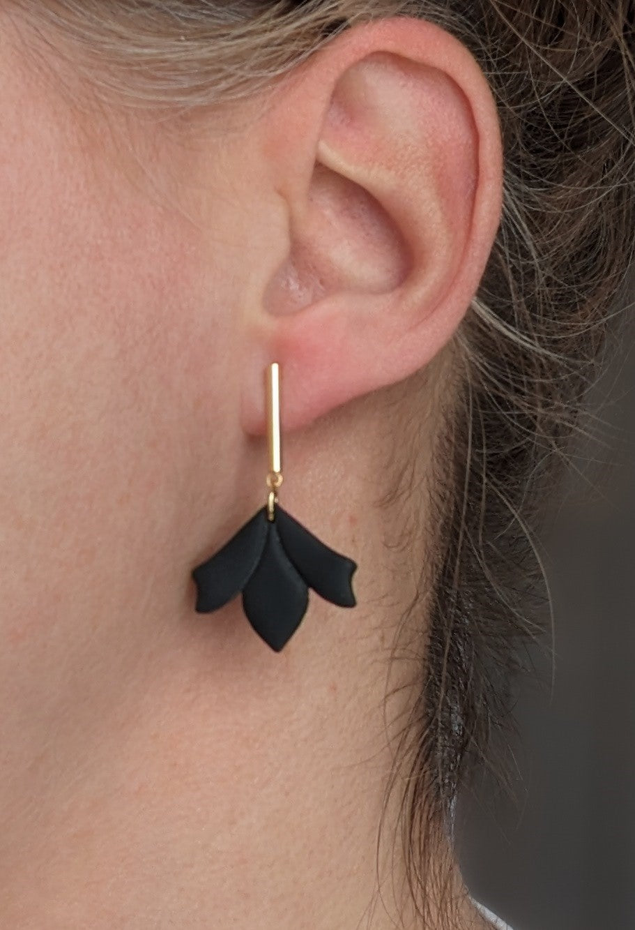 Boucles d'oreilles  pendentif  en argile polymère  (BO-1851)