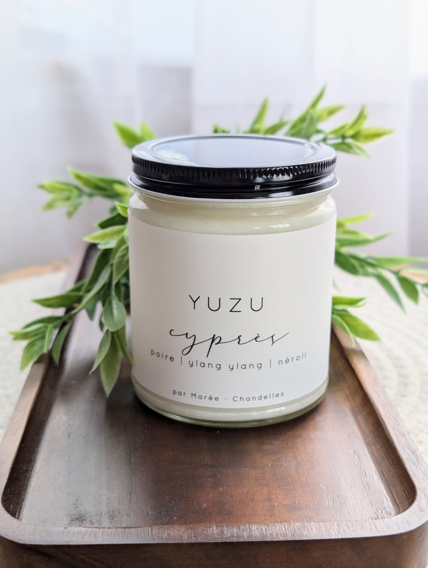 Chandelle de soya | Yuzu Cyprès | Marée Chandelles