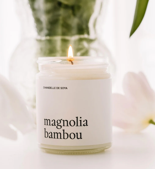 Chandelle de soya | Magnolia bambou | Marée Chandelles