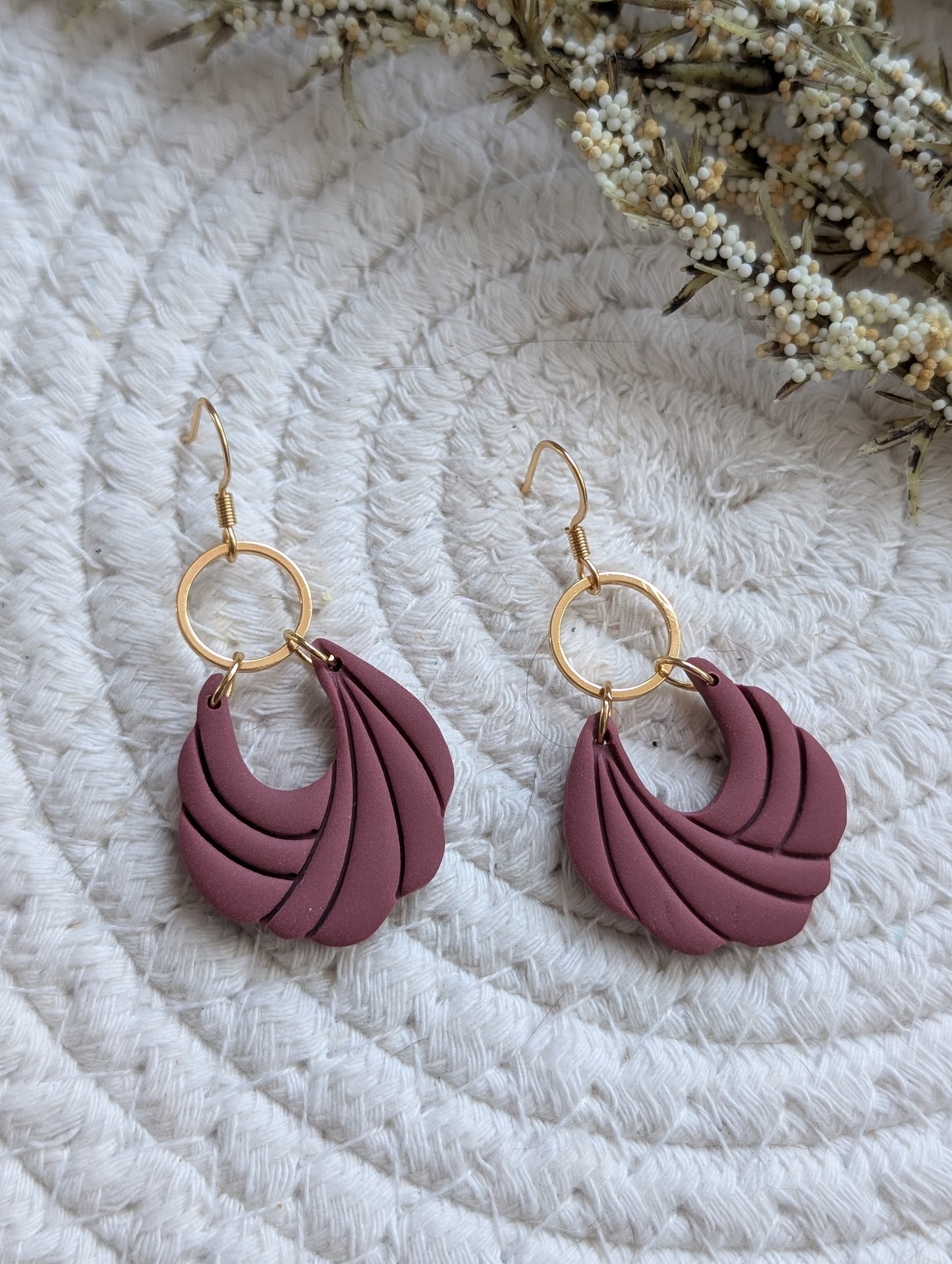 Boucles d'oreilles en argile polymère (BO-1900)