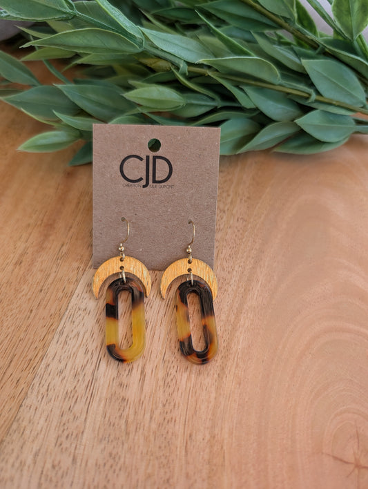 Boucles d'oreilles en acetate (bo-1888)