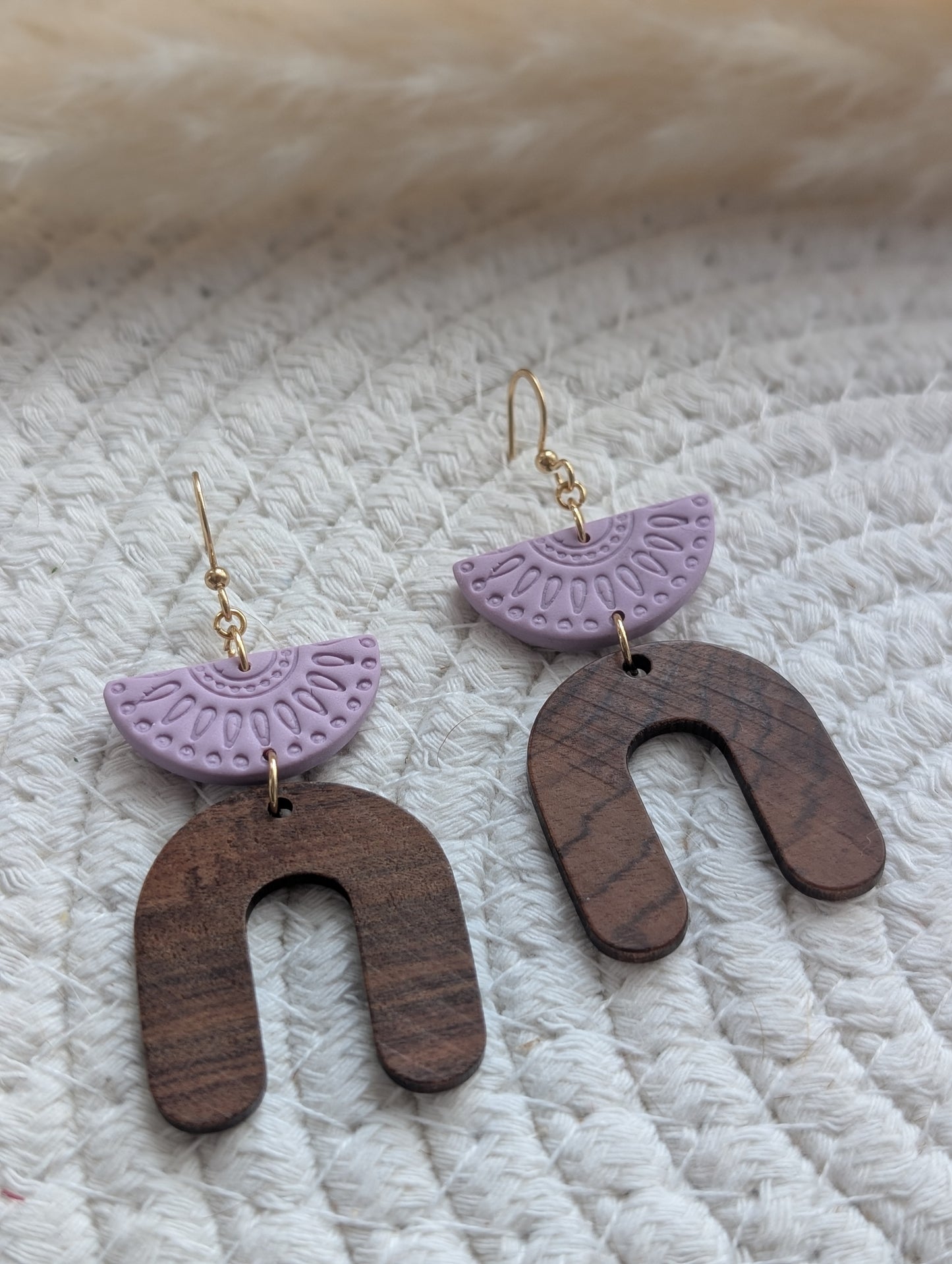 Boucles d'oreilles en argile polymère (BO-1902)