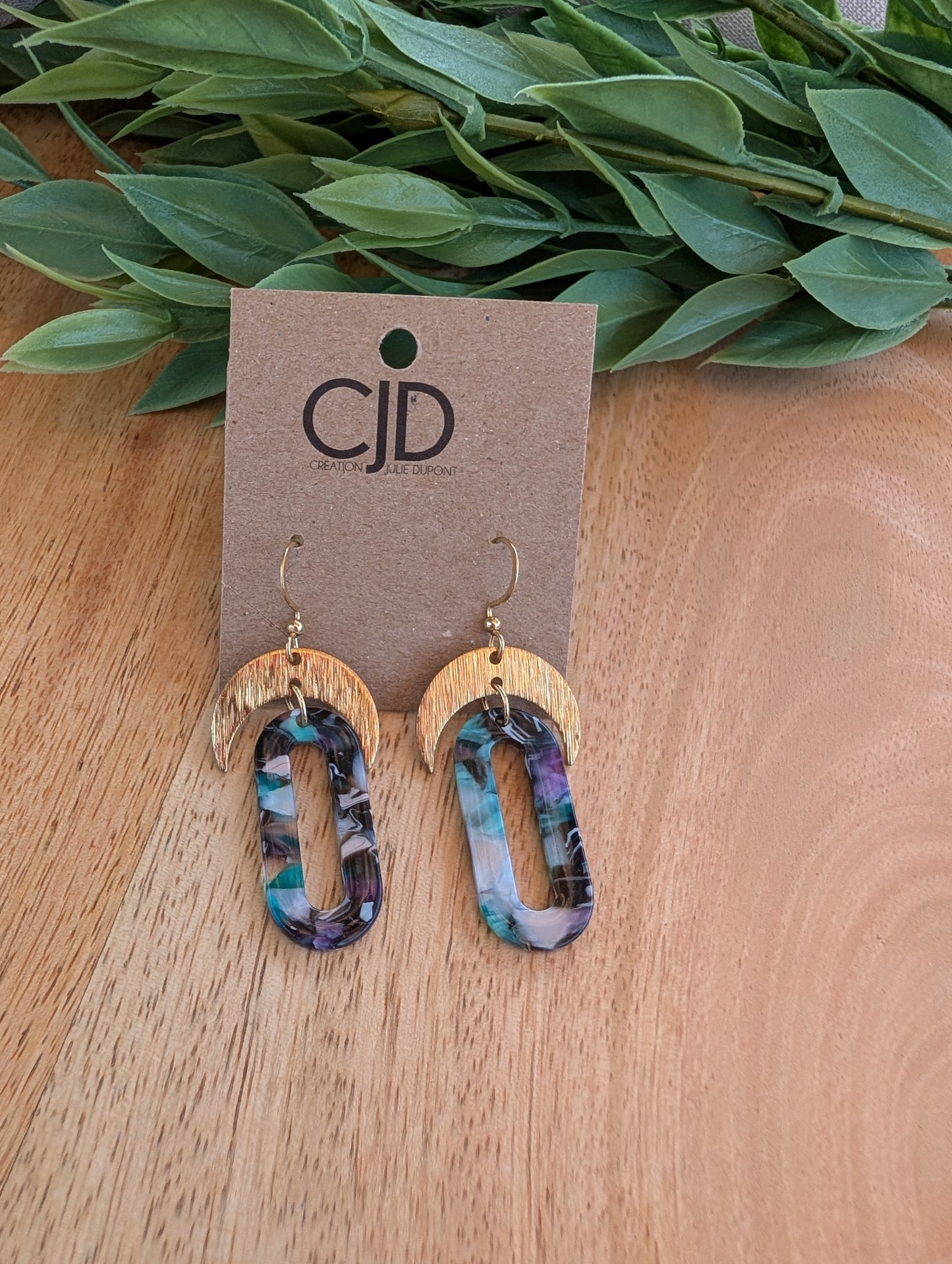 Boucles d'oreilles en acetate (bo-1888)