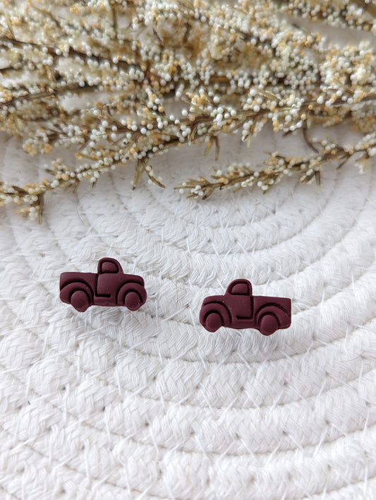 Stud camion noel, camion rouge
